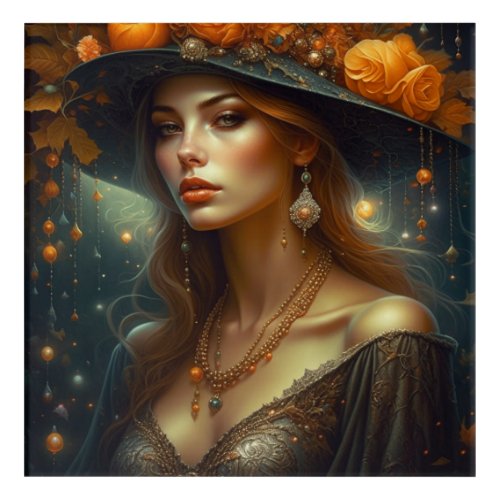 Beautiful Woman in Hat Ethereal Ai Art