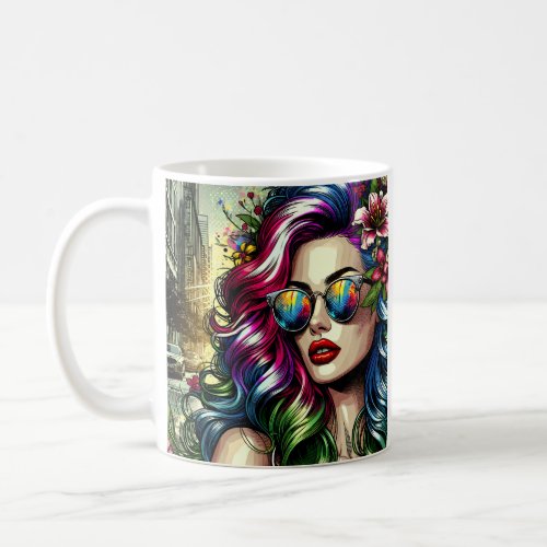 Beautiful Woman in the City  Coffee Mug