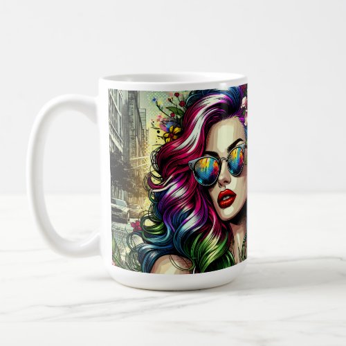 Beautiful Woman in the City  Coffee Mug