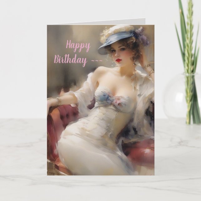 BEAUTIFUL WOMAN INSIDE AND OUT BIRTHDAY CARD (Front)