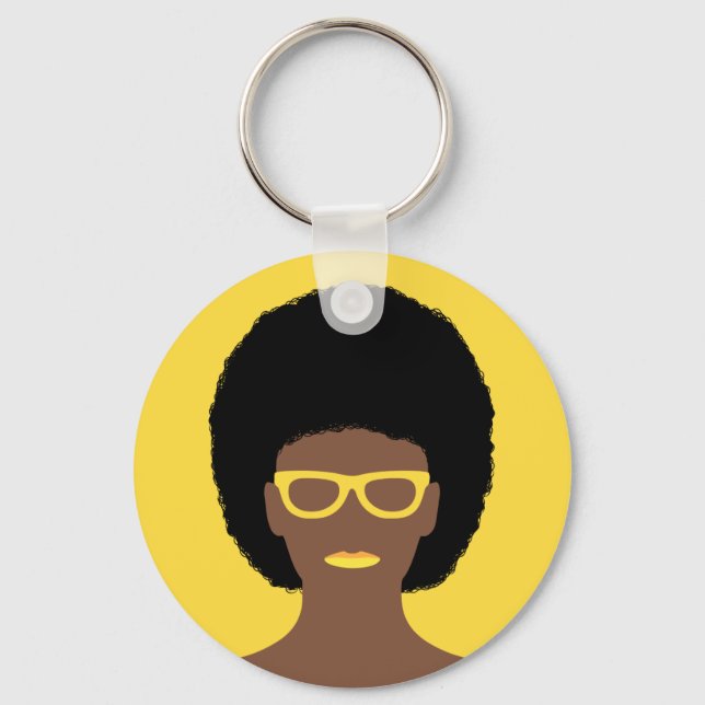 Beautiful Woman Keychain (Front)