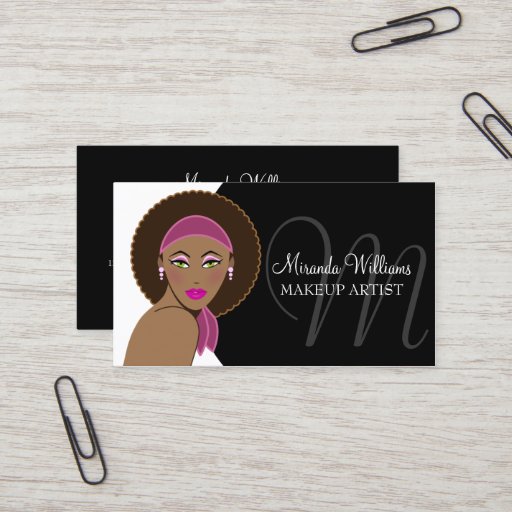 Customizable Makeup Artist Business Cards