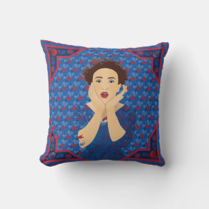 Beautiful Woman Throw Pillow