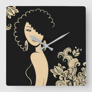Beautiful Woman Wall Clock