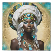 Beautiful Woman with Dark Skin