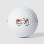 **beautiful Woman&#39;s Bike&quot; Golf Balls at Zazzle
