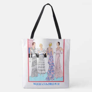 Beautiful Woman's Fashion 1931 Tote Bag