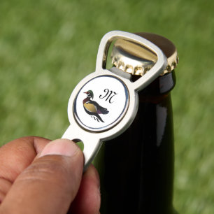 Beautiful Wood Duck Swimming Divot Tool