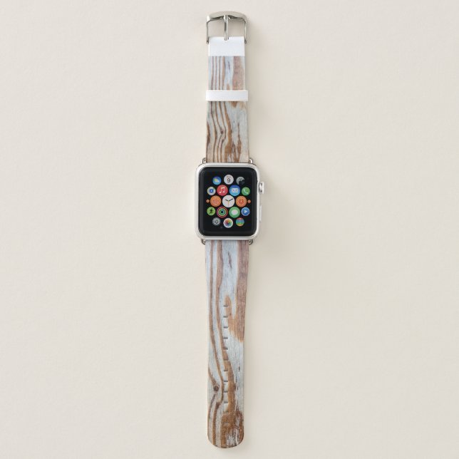 Beautiful wooden texture or backgroundabstract, gr apple watch band (Front)