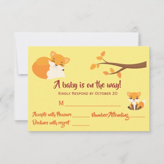 Beautiful Woodland Theme Baby Shower Rsvp Card Zazzle Com Woodland Theme Baby Shower Rsvp Card