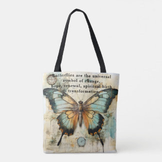 Beautiful Words about Butterflies Tote Bag
