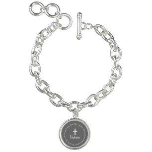 Beautiful words affirmation for woman of faith bracelet
