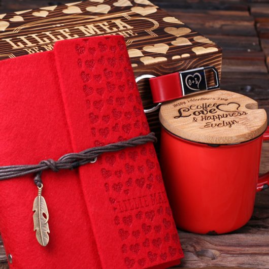 Beautiful Writing Set with Felt Writing Journal (Front)