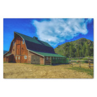 Beautiful Wyoming Barn with Green Roof