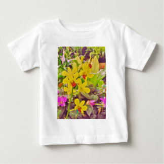 Beautiful Yellow autumn orchids Baby T-Shirt