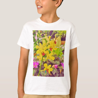 Beautiful Yellow autumn orchids T-Shirt