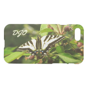 Beautiful Yellow Black Butterfly on Crabapple Tree iPhone SE/8/7 Case