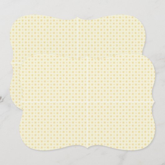 Beautiful Yellow Circles on White Background (Front/Back)
