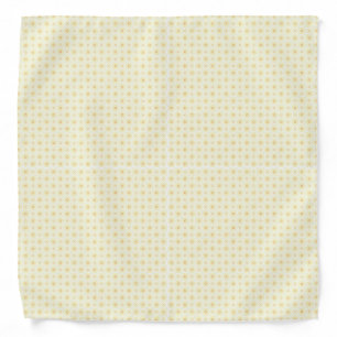 Beautiful Yellow Circles on White Background Bandana