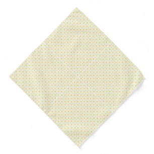 Beautiful Yellow Circles on White Background Bandana