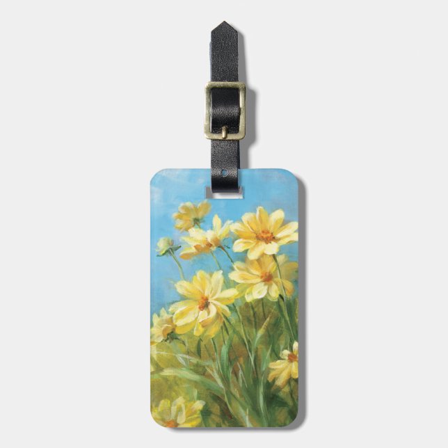 Beautiful Yellow Daisies Luggage Tag (Front Vertical)