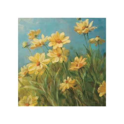 Beautiful Yellow Daisies Wood Wall Decor