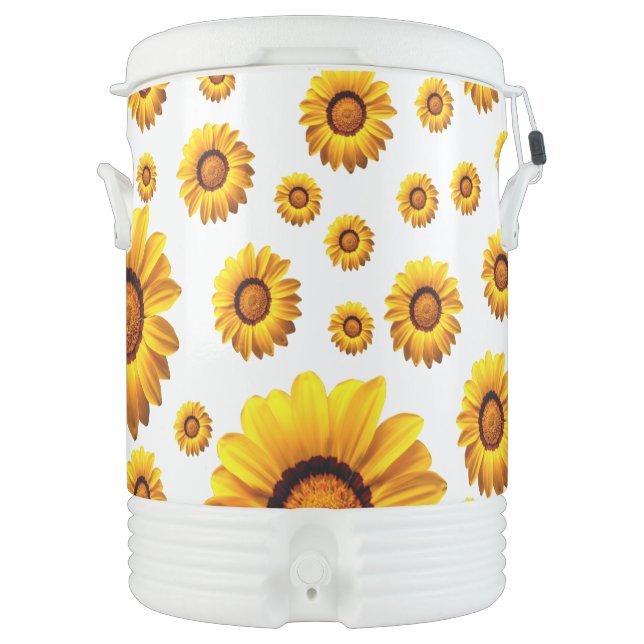 Beautiful yellow flowers  beverage cooler (Front)