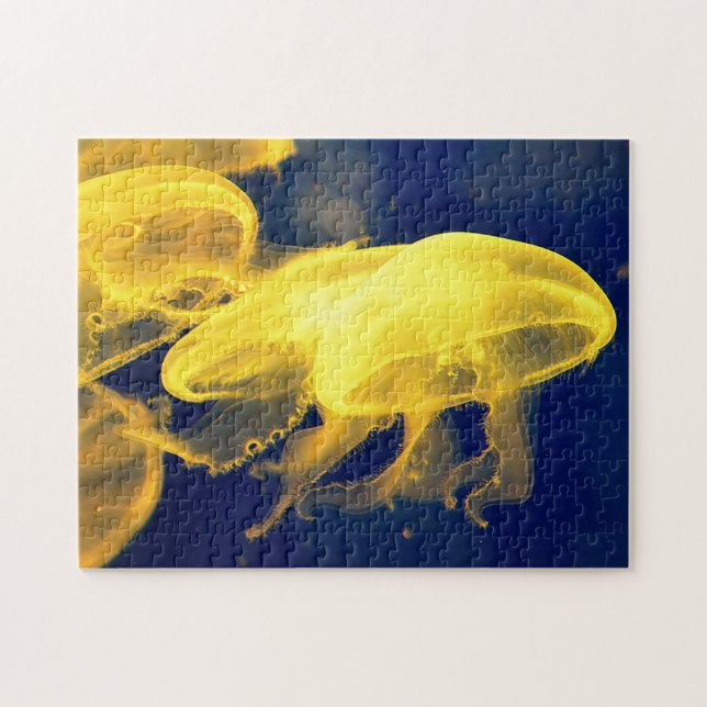 Beautiful Yellow Jellyfish Jigsaw Puzzle (Horizontal)