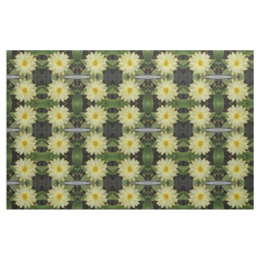Beautiful Yellow Marigold Floral Patterned Fabric