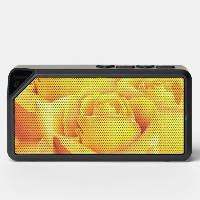 Beautiful Yellow Rose Bluetooth Speaker (Front)