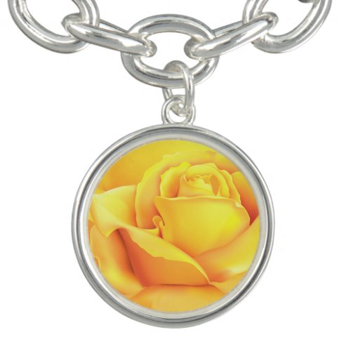 Beautiful Yellow Rose Bracelet