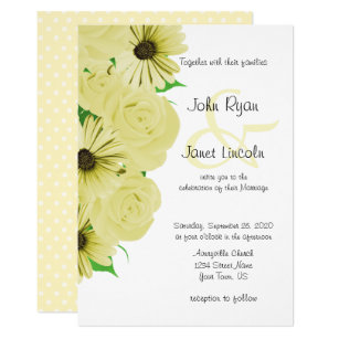 daisy wedding invitations zazzle