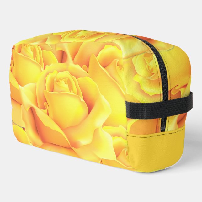 Beautiful Yellow Rose Dopp Kit (Left Corner)