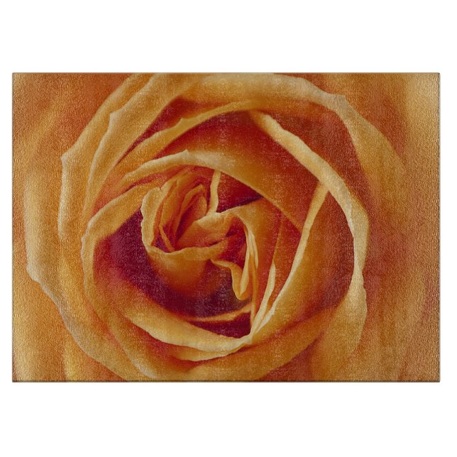 Beautiful Yellow Rose Flower Floral Cutting Board (Front)