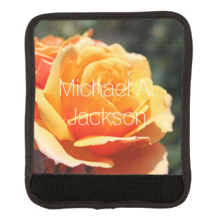 beautiful yellow rose flower. floral photo art. luggage handle wrap