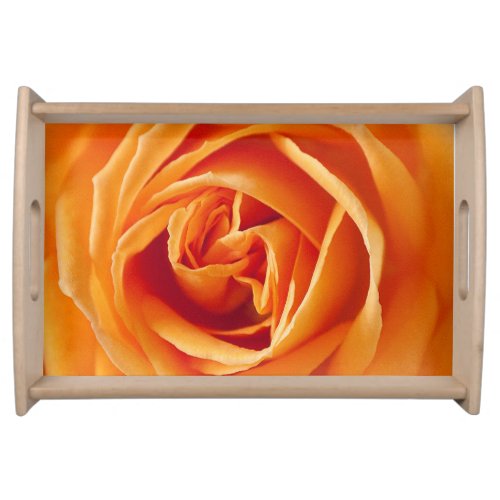 Beautiful Yellow Rose Flower Floral Serving Tray