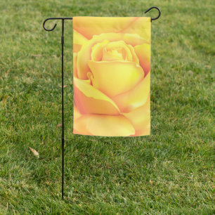 Beautiful Yellow Rose Garden Flag