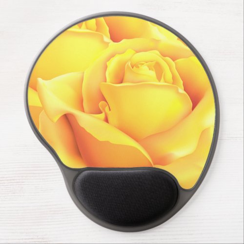 Beautiful Yellow Rose Gel Mouse Pad