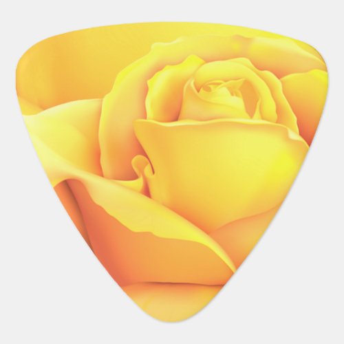 Beautiful Yellow Rose Guitar Pick
