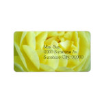 Beautiful Yellow Rose Label