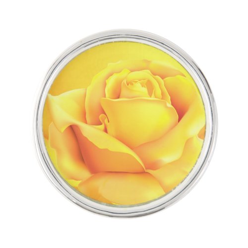 Beautiful Yellow Rose Lapel Pin