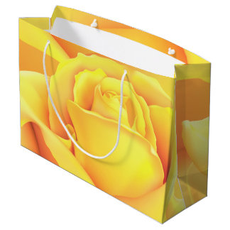 Beautiful Yellow Rose Large Gift Bag