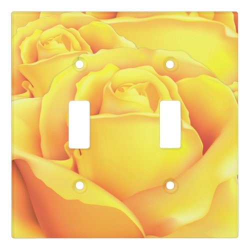 Beautiful Yellow Rose Light Switch Cover