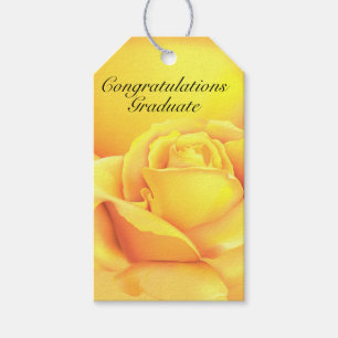 Beautiful Yellow Rose Personalized Gift Tags