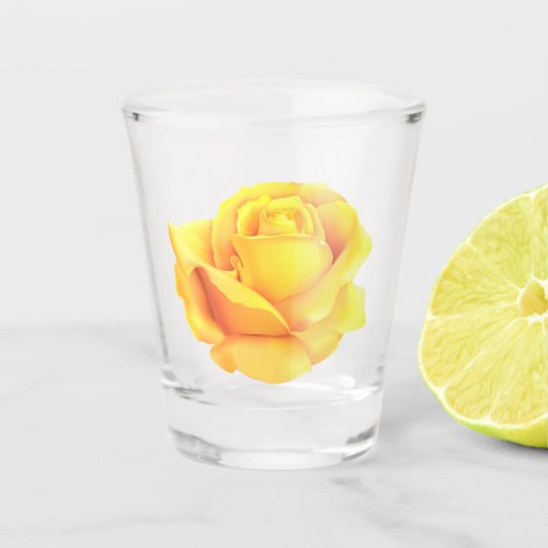 Beautiful Yellow Rose Shot Glass