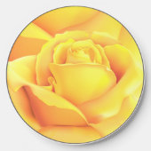 Beautiful Yellow Rose Wireless Charger (Front)