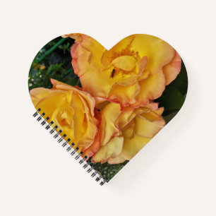 Beautiful Yellow Roses and Insect Notebook