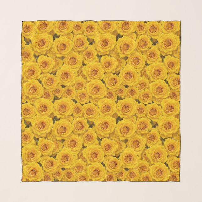 Beautiful Yellow Roses Scarf (Front)