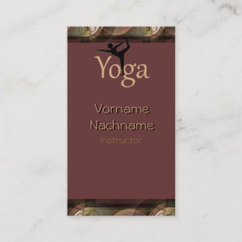 Beautiful Yoga Instructor Buisness Card by Avanda at Zazzle
