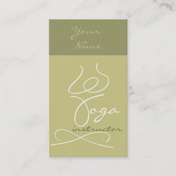 Beautiful Yoga Instructor Buisnesscard Business Card by Avanda at Zazzle